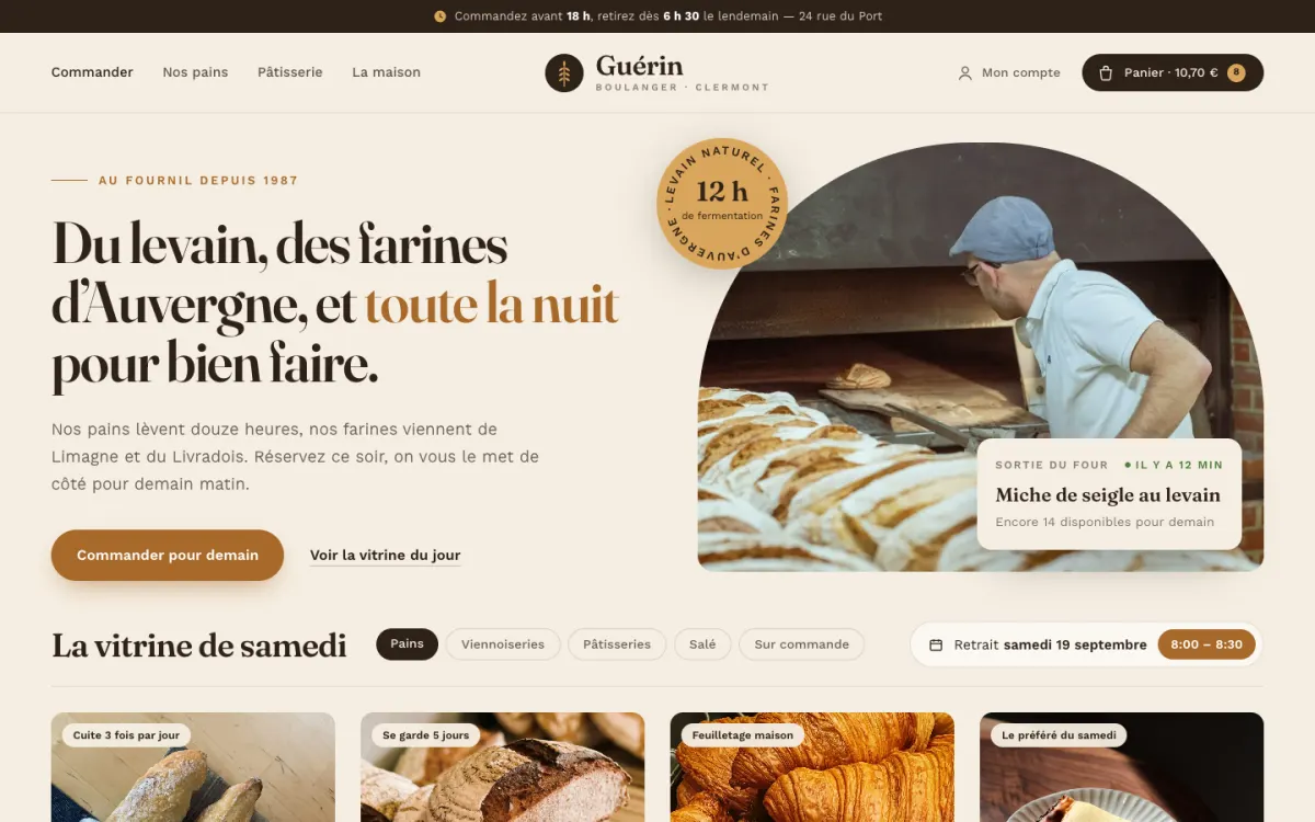 Exemple : Boulangerie Guérin