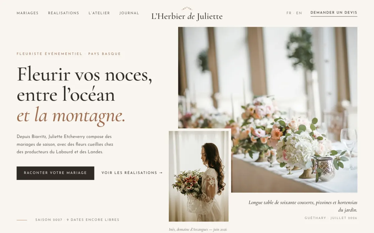 Exemple : L’Herbier de Juliette