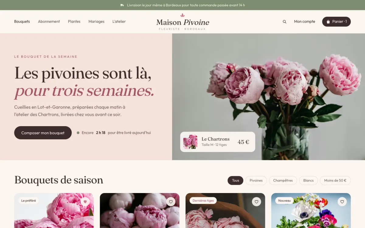 Exemple : Maison Pivoine