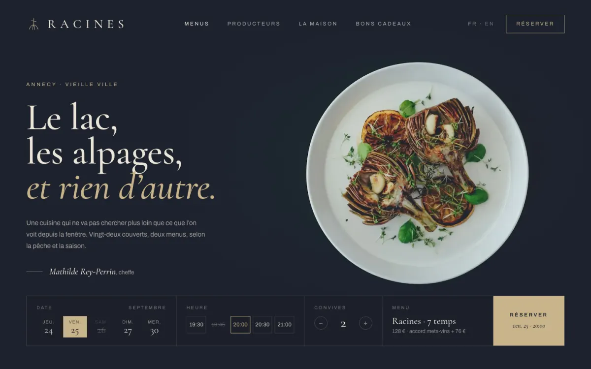 Exemple : Racines